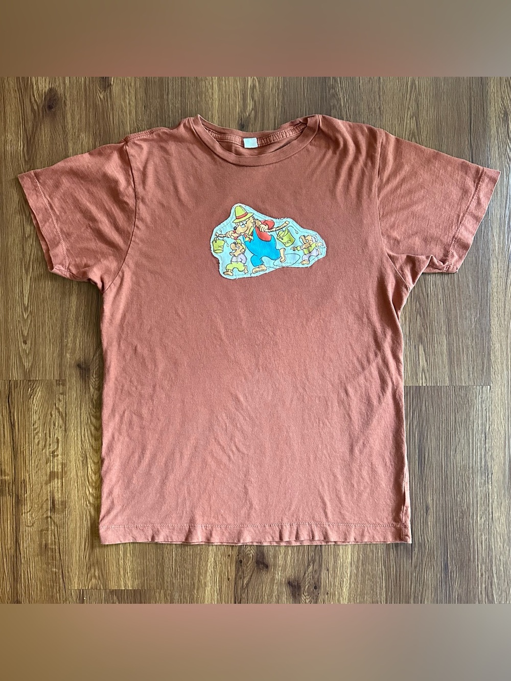 Rare Berenstain Bears Appliqué Graphic Tee Retro Storybook Cottagecore T-Shirt